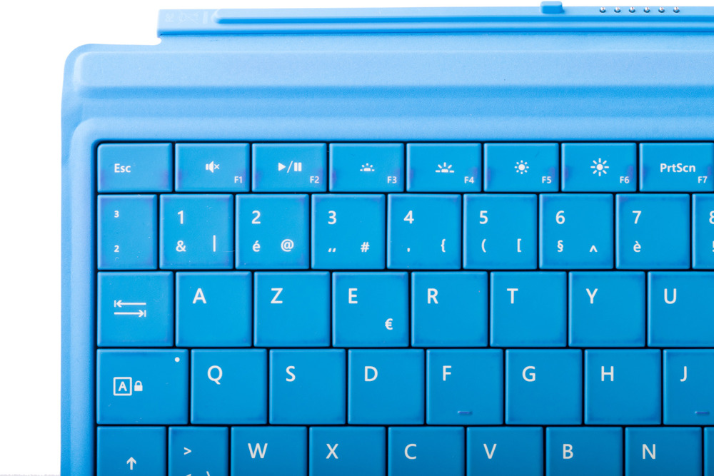 Tastatur Microsoft Surface Type Cover 3 Hellblau AZERTY Belgier Grade B